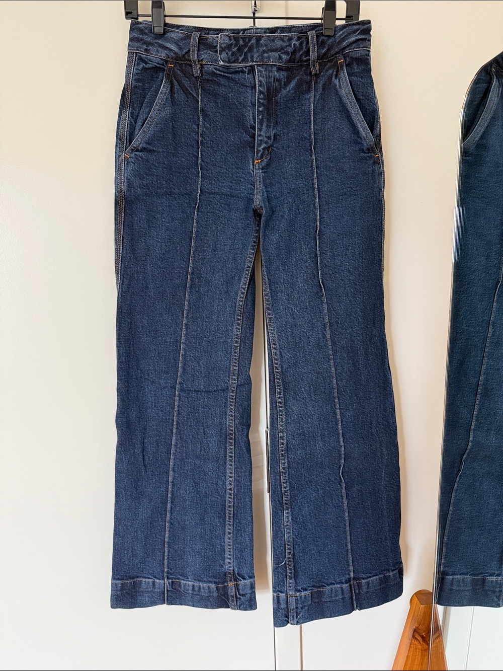 A.L.C. Women’s Dark Wash Wide-Leg Jeans